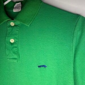 Vintage 80's‎ Wild Cat Sauvage Single Stitch Green Cotton Polo Shirt Mens Medium